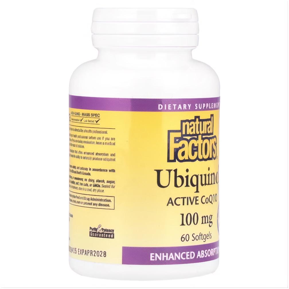180-4 Ubiquinol CoQ10 100mg Softgels