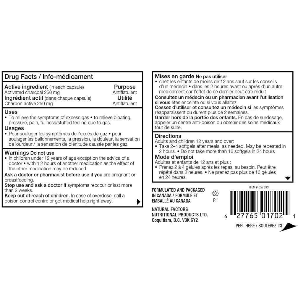 188-2 Activated Charcoal Softgels