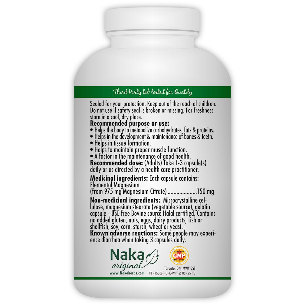 97-2 Magnesium Citrate Naka Capsule